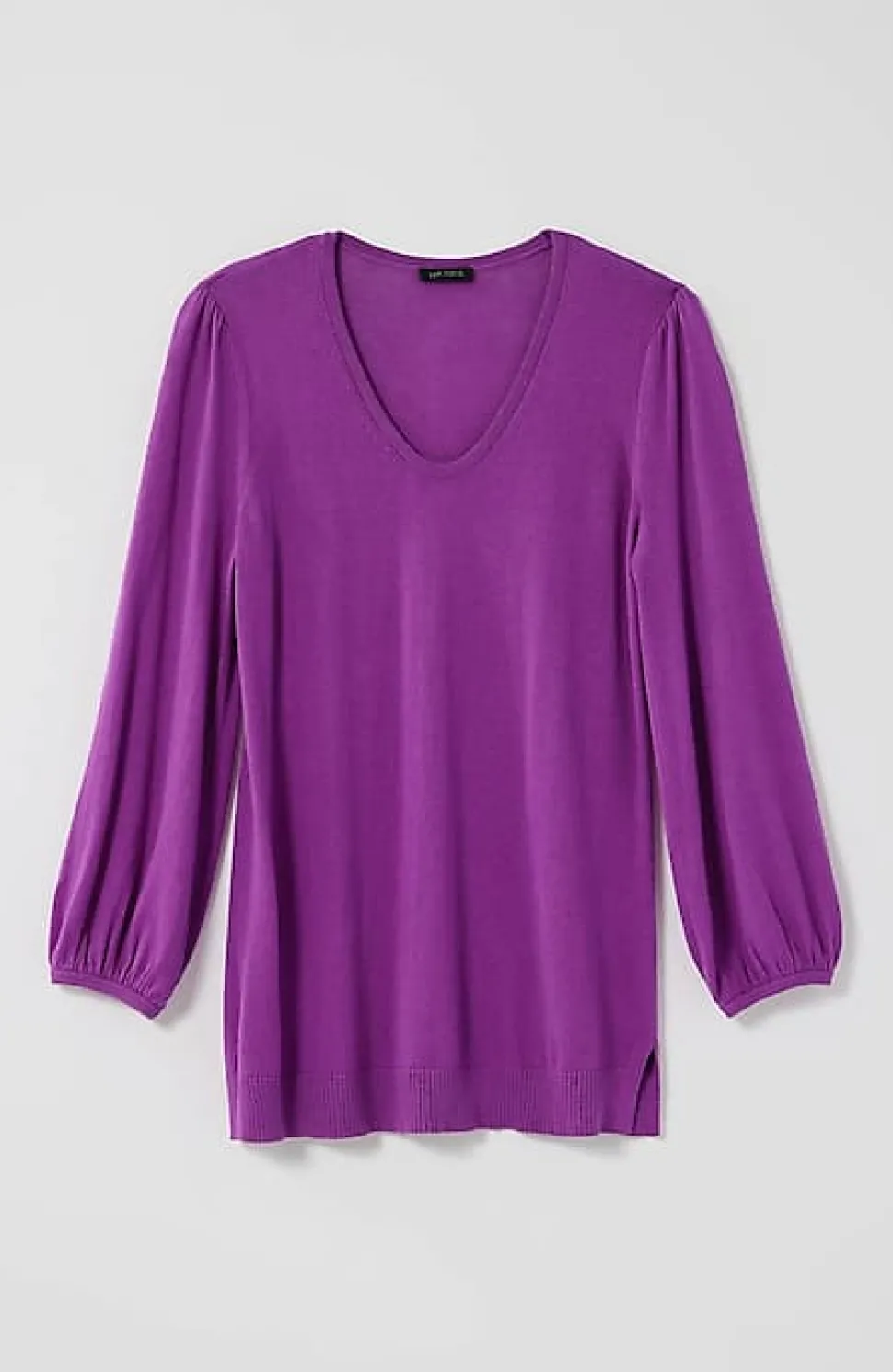 Wearever Silk-Blend Blouson-Sleeve Sweater | Jjill