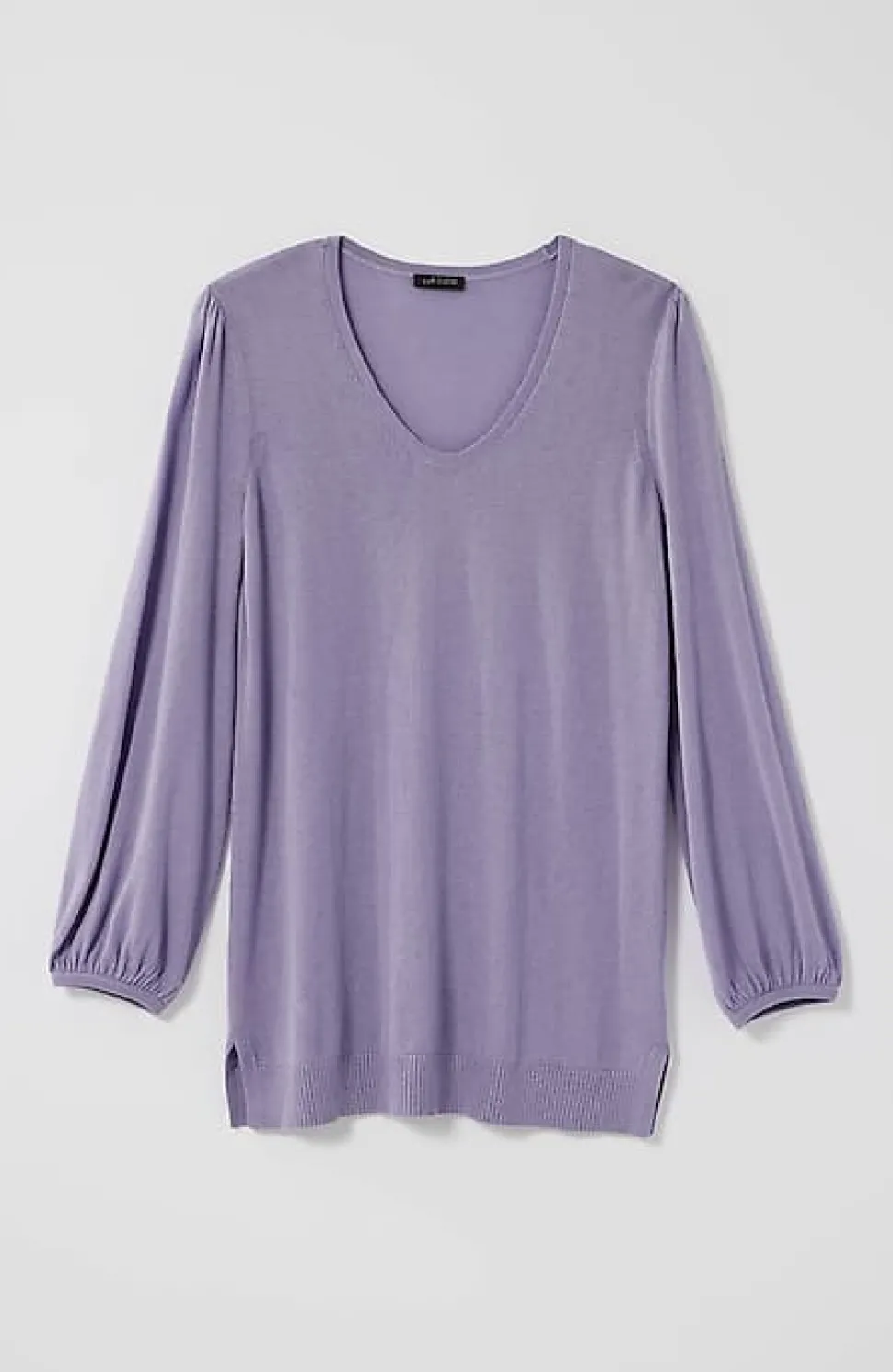 Wearever Silk-Blend Blouson-Sleeve Sweater | Jjill