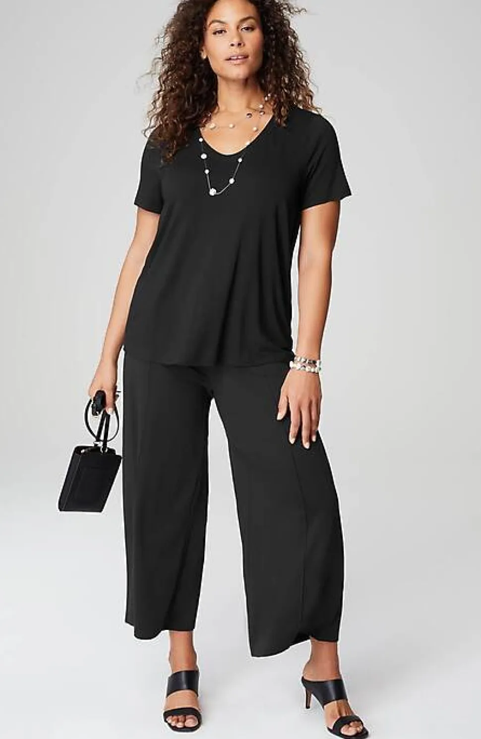 Wearever Soft-V-Neck Tee | Jjill