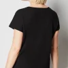 Wearever Textured V-Neck Short-Sleeve Sweater | Jjill