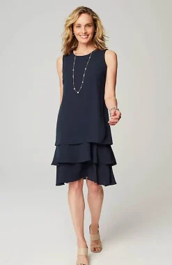 Wearever Tiered Flounce Dress | Jjill