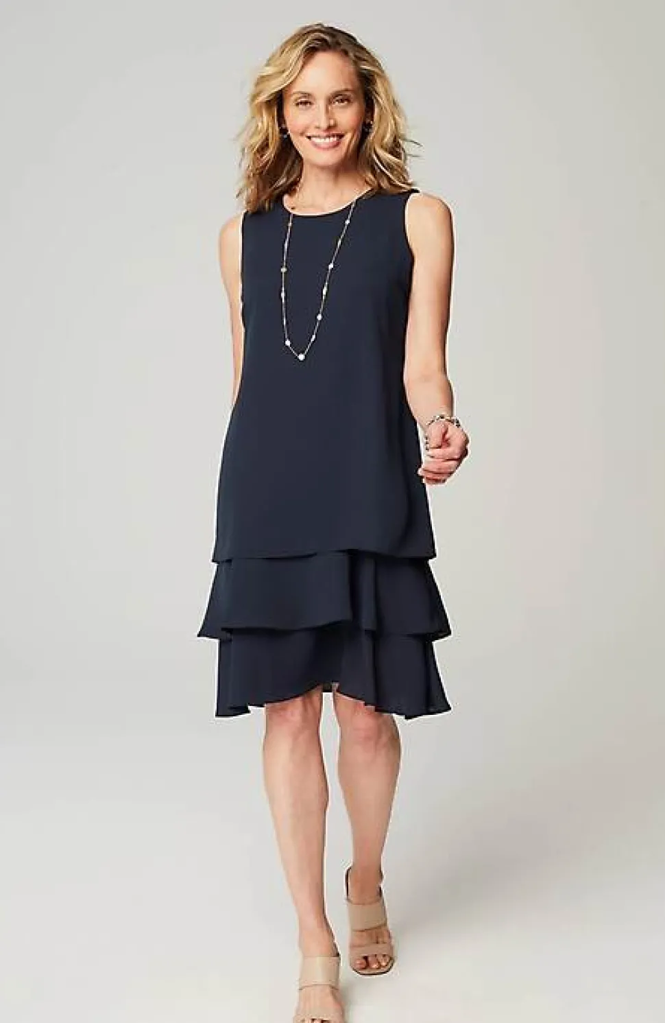 Wearever Tiered Flounce Dress | Jjill