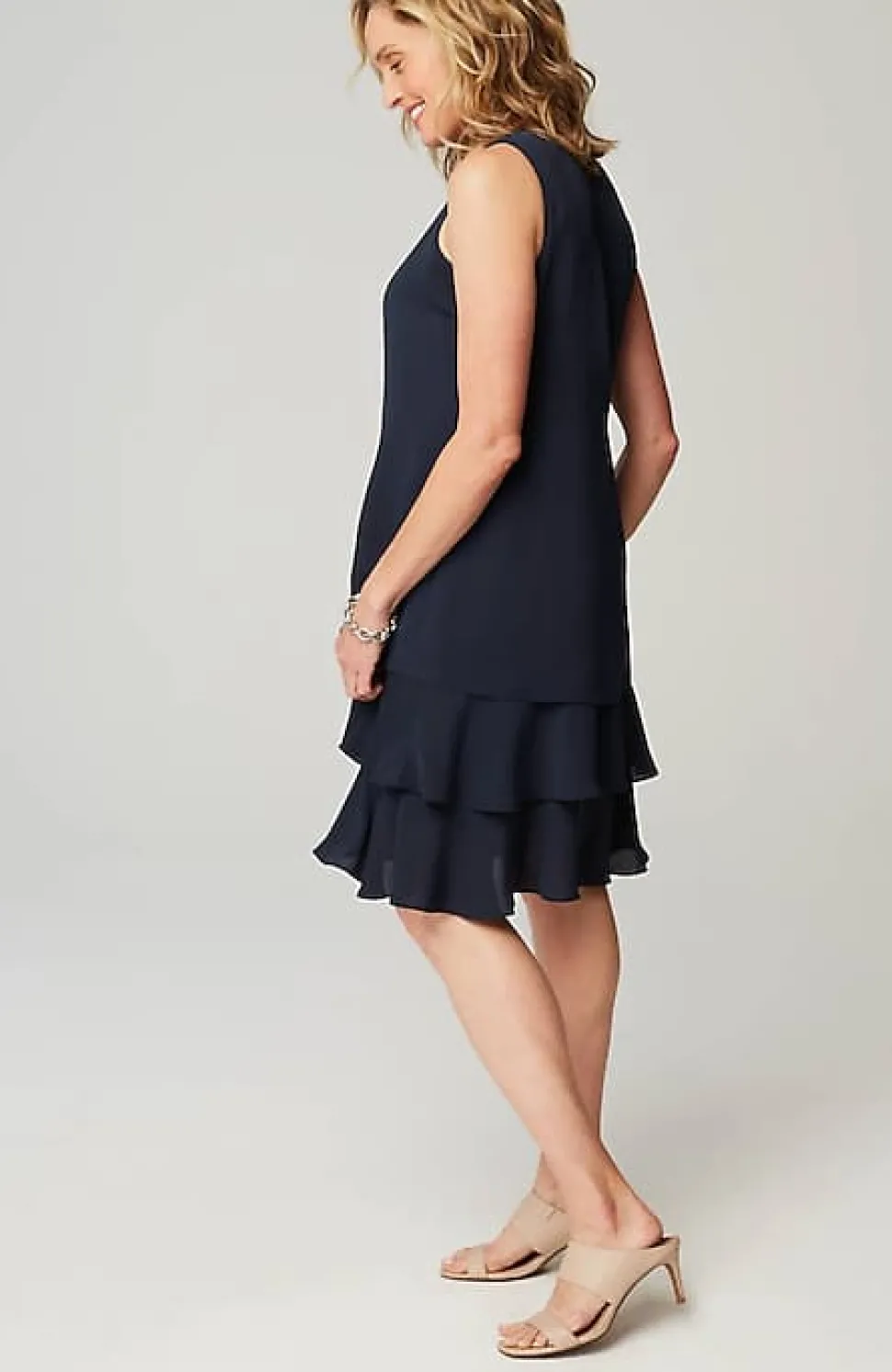 Wearever Tiered Flounce Dress | Jjill