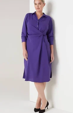 Wearever Twist-Front Shirtdress | Jjill