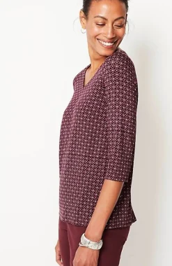 Wearever V-Neck Ballet-Sleeve Top | Jjill