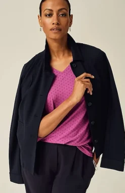 Wearever V-Neck Ballet-Sleeve Top | Jjill