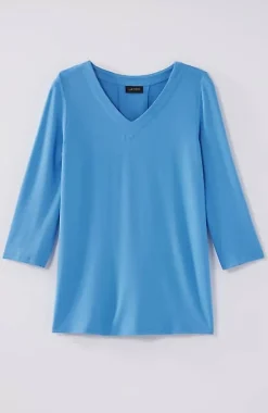 Wearever V-Neck Ballet-Sleeve Top | Jjill