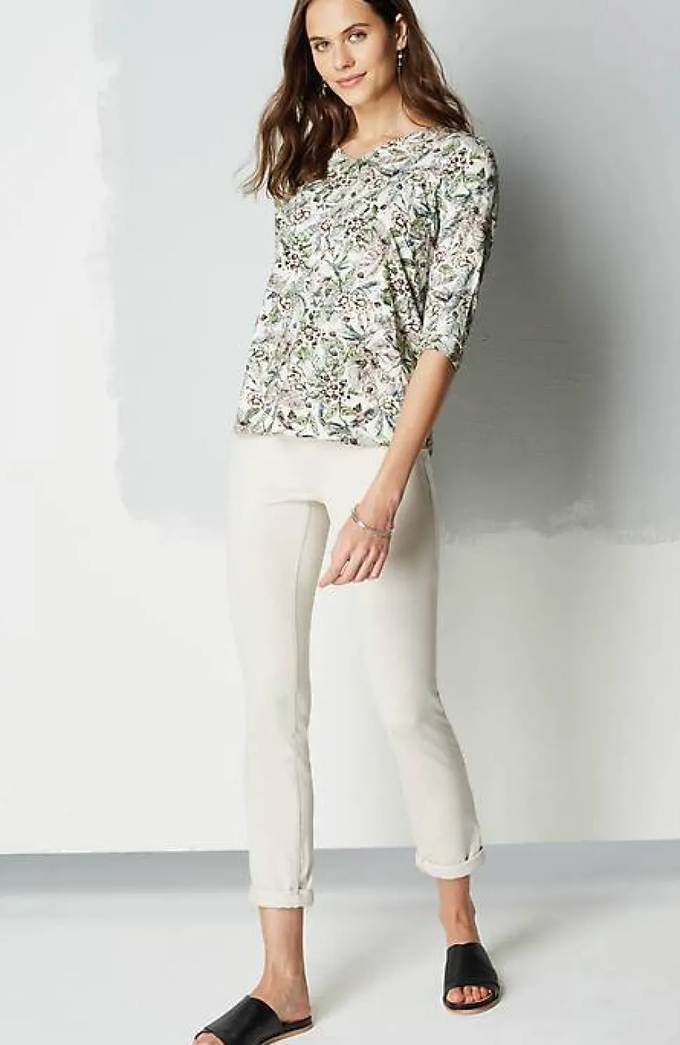 Wearever V-Neck Ballet-Sleeve Top | Jjill