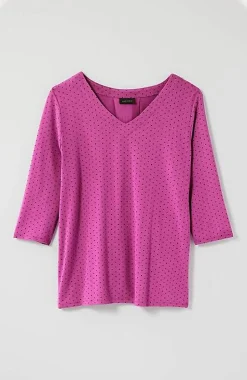 Wearever V-Neck Ballet-Sleeve Top | Jjill