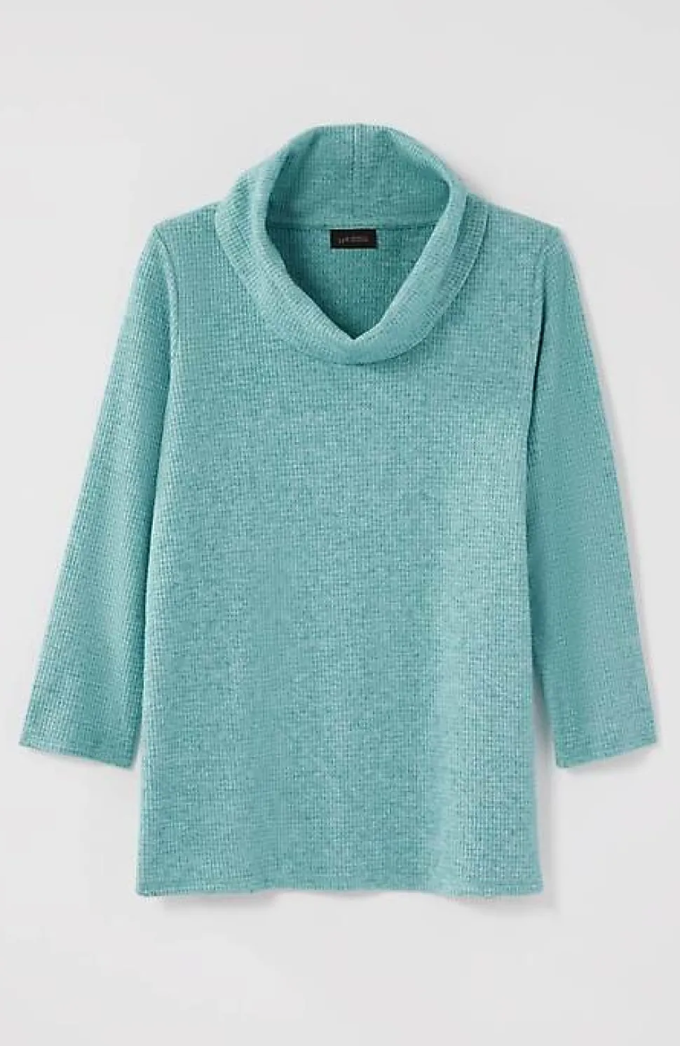 Wearever Waffle-Textured Cowl-Neck Top | Jjill