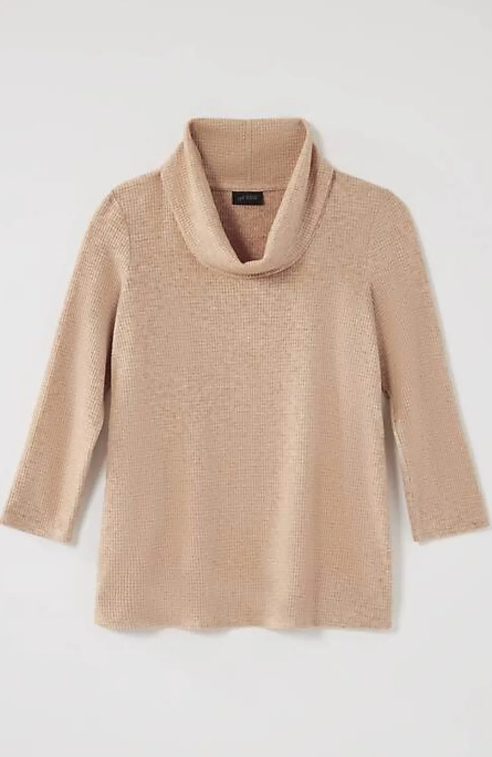 Wearever Waffle-Textured Cowl-Neck Top | Jjill