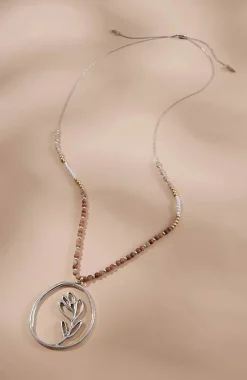 Windswept Petals Sculptural Flower Pendant Necklace | Jjill