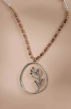 Windswept Petals Sculptural Flower Pendant Necklace | Jjill