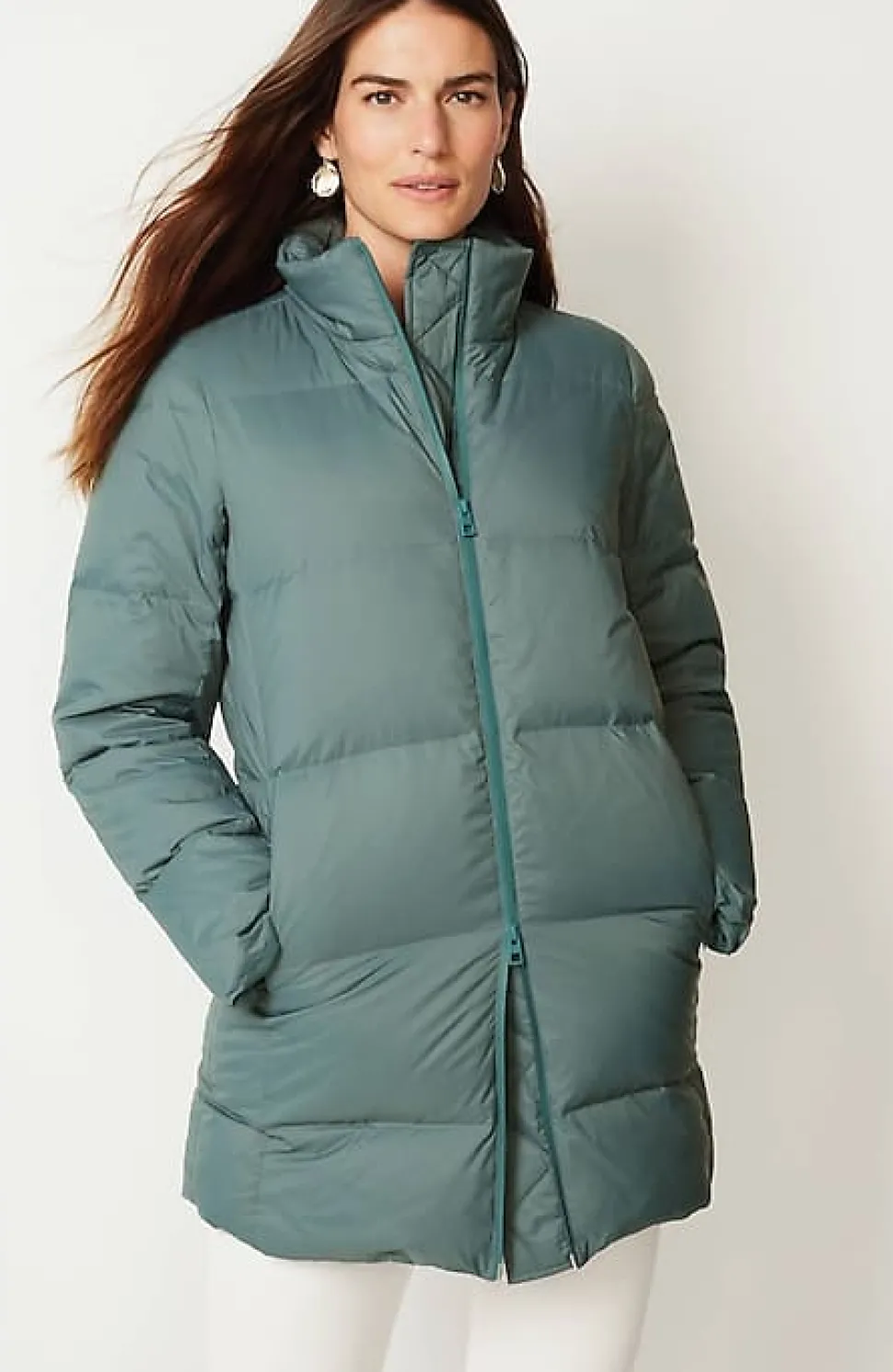 Zip-Front Down Puffer Coat | Jjill