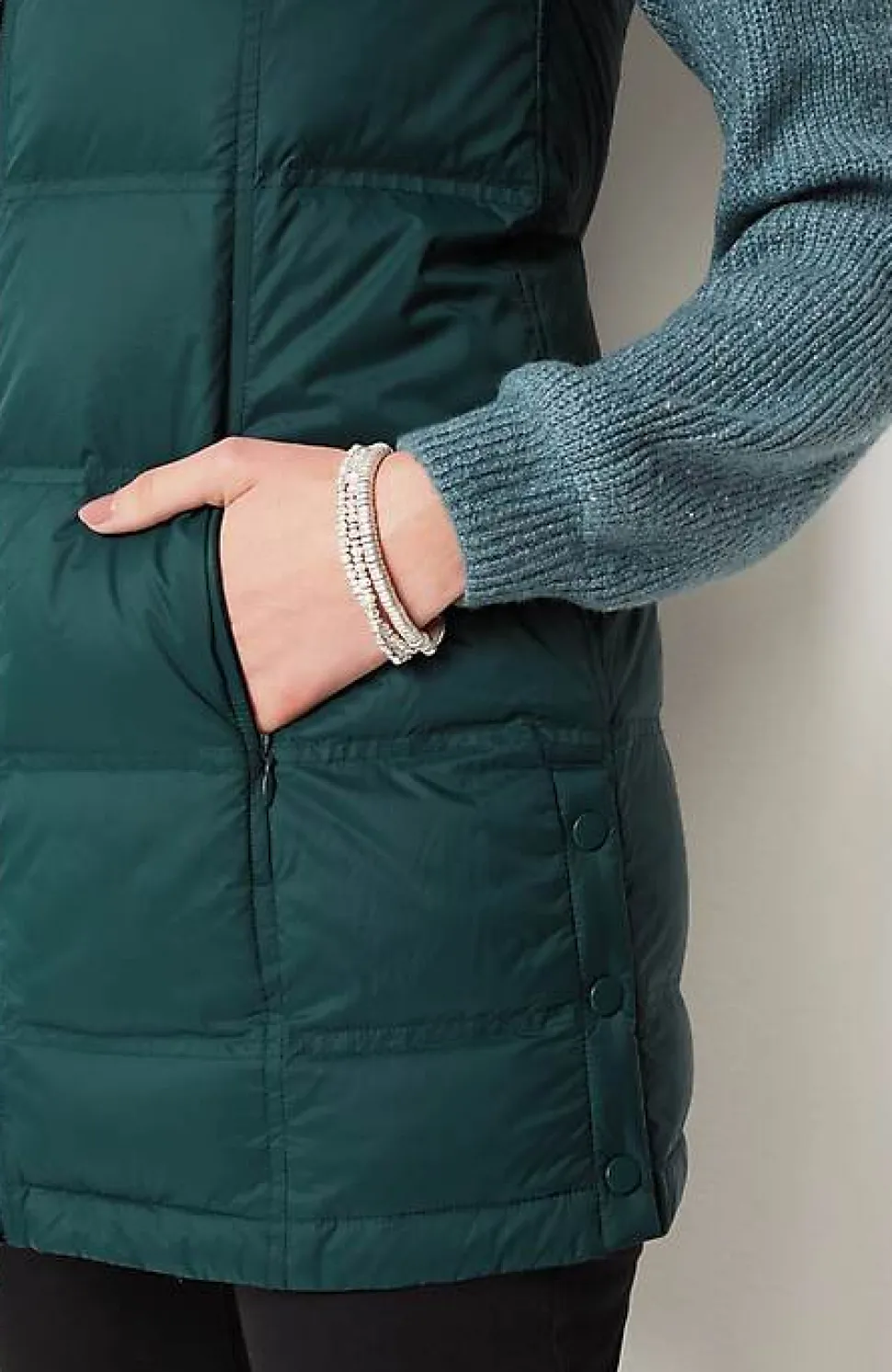Zip-Front Down Puffer Vest | Jjill