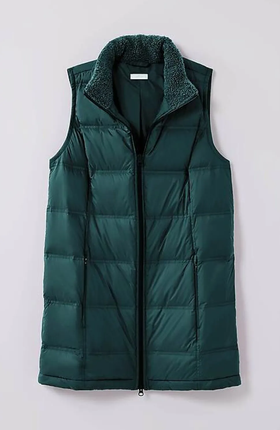 Zip-Front Down Puffer Vest | Jjill